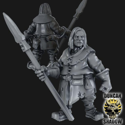 Rangers mit Speer  32mm  Tabletop  Fantasy  Gaming  D&D  Dungeons and Dragons  Pathfinder  DSA Duncan Shadow