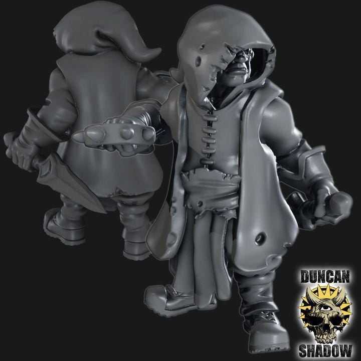 Rangers mit Dolch  32mm  Tabletop  Fantasy  Gaming  D&D  Dungeons and Dragons  Pathfinder  DSA Duncan Shadow