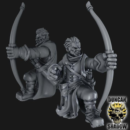 Rangers mit Bogen  32mm  Tabletop  Fantasy  Gaming  D&D  Dungeons and Dragons  Pathfinder  DSA Duncan Shadow