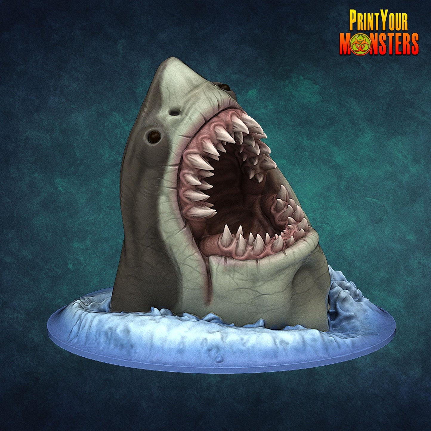 Tiefsee-Haie  Ocean Pack Edition | 3D-gedruckte Resin-Miniatur | Tabletop & Rollenspiel | Print Your Monster