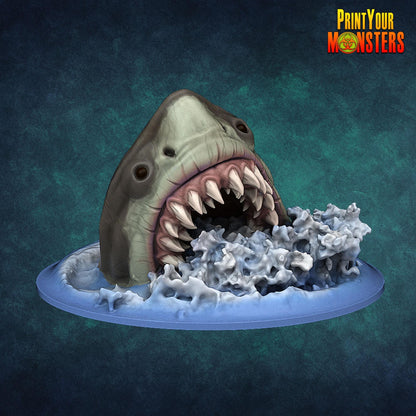 Tiefsee-Haie  Ocean Pack Edition | 3D-gedruckte Resin-Miniatur | Tabletop & Rollenspiel | Print Your Monster