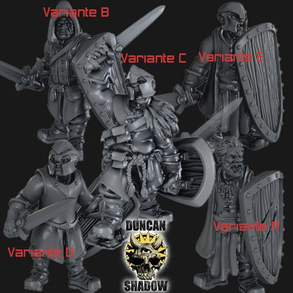 Rangers mit Schwert und Schild  32mm  Tabletop  Fantasy  Gaming  D&D  Dungeons and Dragons  Pathfinder  DSA Duncan Shadow