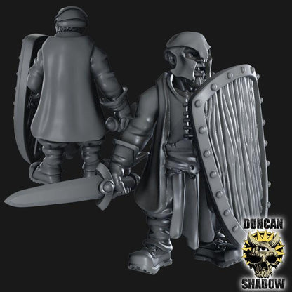 Rangers mit Schwert und Schild  32mm  Tabletop  Fantasy  Gaming  D&D  Dungeons and Dragons  Pathfinder  DSA Duncan Shadow