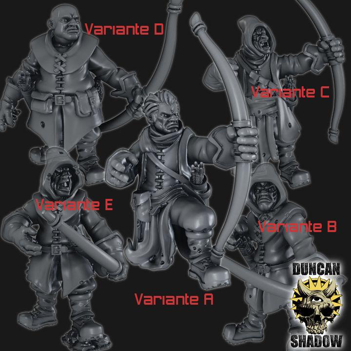 Rangers mit Bogen  32mm  Tabletop  Fantasy  Gaming  D&D  Dungeons and Dragons  Pathfinder  DSA Duncan Shadow