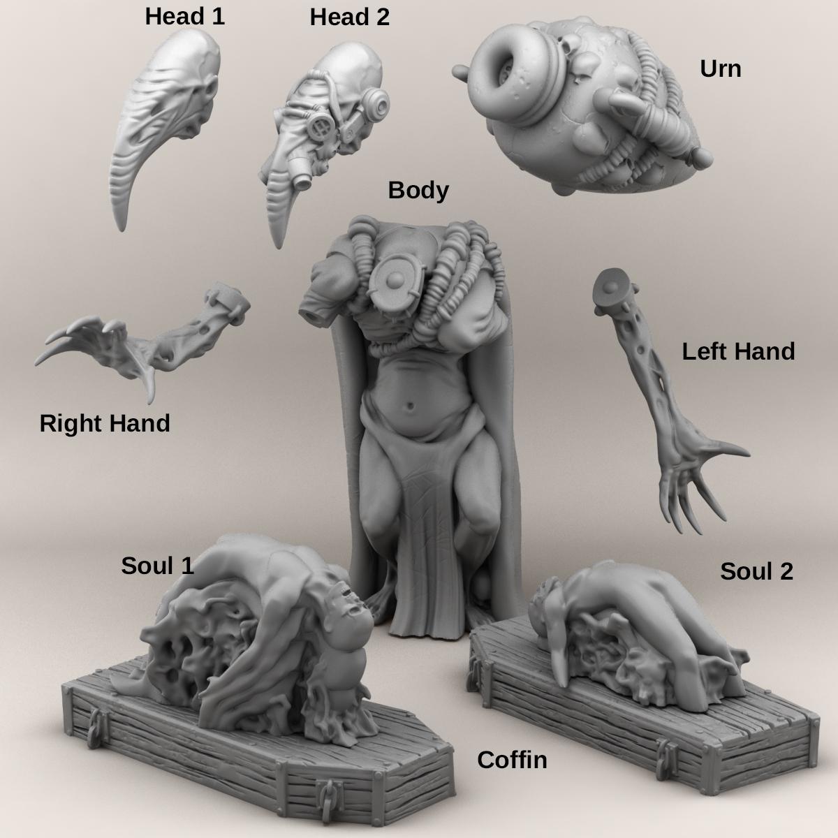 Seelen Sammler  32mm  Tabletop  Fantasy  Gaming  D&D  Dungeons and Dragons  Pathfinder  DSA  Print Your Monsters
