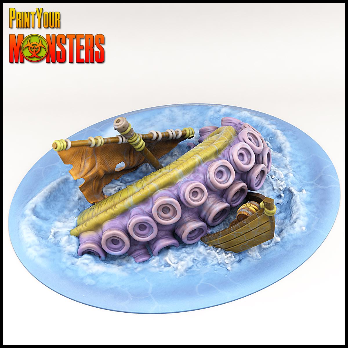 Boot  Ocean Pack Edition | 3D-gedruckte Resin-Miniatur | Tabletop & Rollenspiel | Print Your Monster