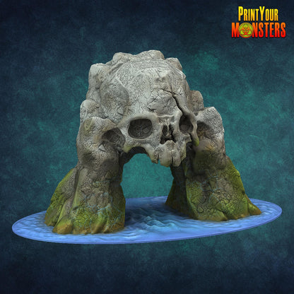 Totenkopffelsen  Ocean Pack Edition | 3D-gedruckte Resin-Miniatur | Tabletop & Rollenspiel | Print Your Monster