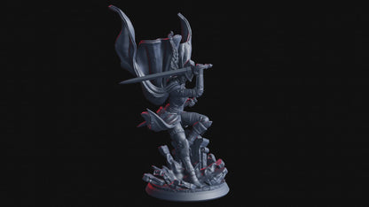 Dame Valeria – 3D gedruckte Resin Miniatur (32 mm) | Flesh of Gods | The Devil’s Offspring | Tabletop & DnD Figur bemalt oder unbemalt