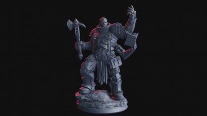 Albrecht, Steam Priest – 32mm Miniatur aus Resin | Flesh of Gods – The Necro Forge | Tabletop & RPG Figur