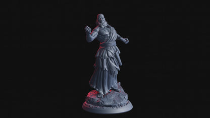 Sevrin, the Blood-Veil | 32 mm Resin Miniatur (25 mm Base) | Flesh of Gods – The Devil’s Offspring | Blutpriester & Kultführer für Tabletop & Rollenspiel