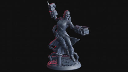 Arkina, Bronze Fists – 32mm Miniatur aus Resin | Flesh of Gods – The Necro Forge | Tabletop & RPG Figur