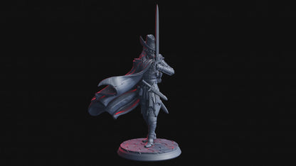 Ser Calviero – Lone Crusader | 32 mm Resin Miniatur | Flesh of Gods – The Devil’s Offspring | Tabletop & Rollenspiel Figur