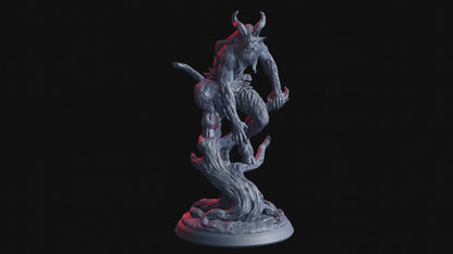 Corrupted Satyr | 32 mm Resin Miniatur | Flesh of Gods – The Devil’s Offspring | Chaotischer Dämon für Tabletop & Rollenspiel