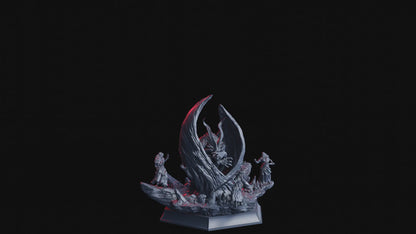 Azroth – Endless Oath | XXL 32 mm Resin Miniatur (125 mm Base) | Flesh of Gods – The Devil’s Offspring | Dämonenboss für Tabletop & Rollenspiel