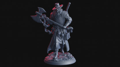 Braith, Cogbreaker – 32mm Miniatur aus Resin | Flesh of Gods – The Necro Forge | Tabletop & RPG Figur