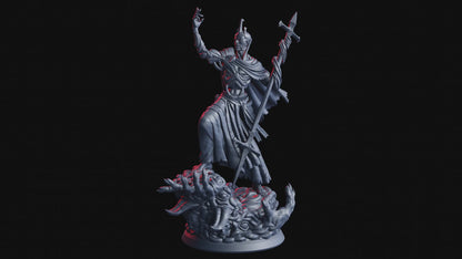 Veythar, Necrotech Master – 32mm Miniatur aus Resin | Flesh of Gods – The Necro Forge | Tabletop & RPG Figur