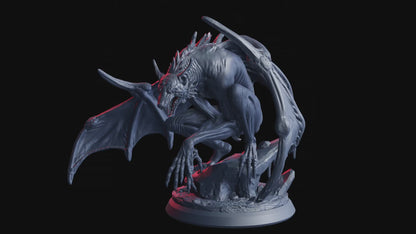 Frostfang, Vampyr Beist – 32mm Miniatur i Resin | Flesh of Gods – Crimson Frost | Tabletop & RPG Figur