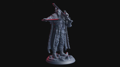 Chevalier Pourpre 02 – Figurine 32mm en résine | Flesh of Gods – Crimson Frost | Figurine Tabletop & RPG