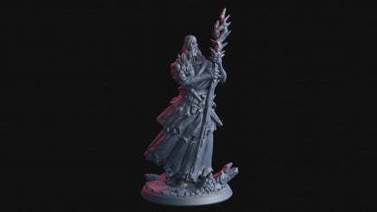 Sevrin, the Blood-Veil | 32 mm Resin Miniatur (25 mm Base) | Flesh of Gods – The Devil’s Offspring | Blutpriester & Kultführer für Tabletop & Rollenspiel