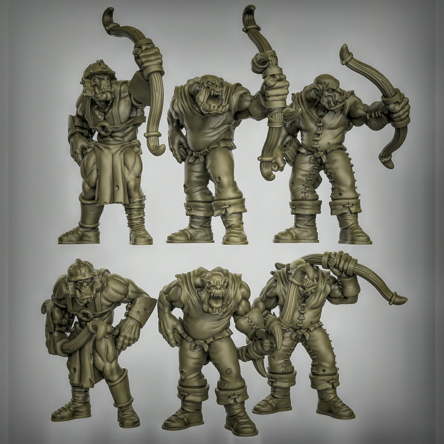 Orc Archers – 32mm Resin Miniaturen für Tabletop, D&D & Pathfinder | Tabletop Elements