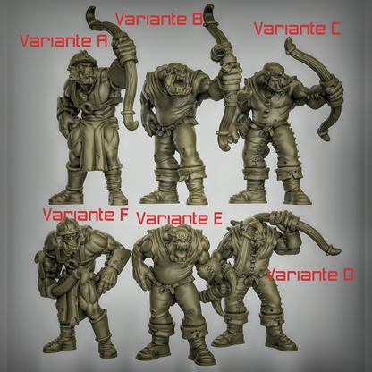 Orc Archers – 32mm Resin Miniaturen für Tabletop, D&D & Pathfinder | Tabletop Elements