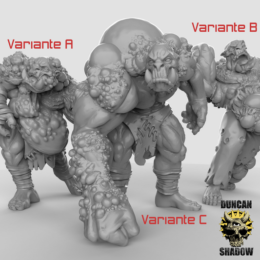 Plagued Orks – 32mm Resin Miniaturen für Tabletop, Wargaming & Pen & Paper | Design by Duncan Shadow