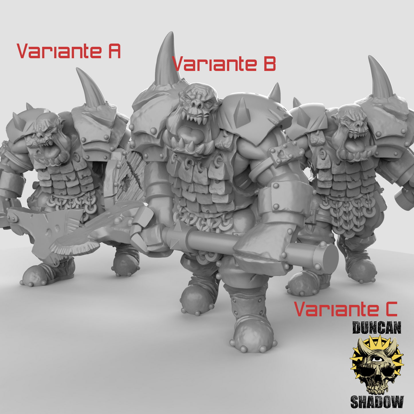 Ork Boss – 32mm Resin Miniatur für Tabletop, Wargaming & Pen & Paper | Design by Duncan Shadow