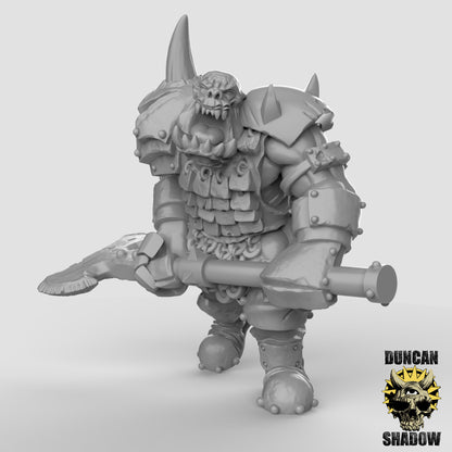 Ork Boss – 32mm Resin Miniatur für Tabletop, Wargaming & Pen & Paper | Design by Duncan Shadow