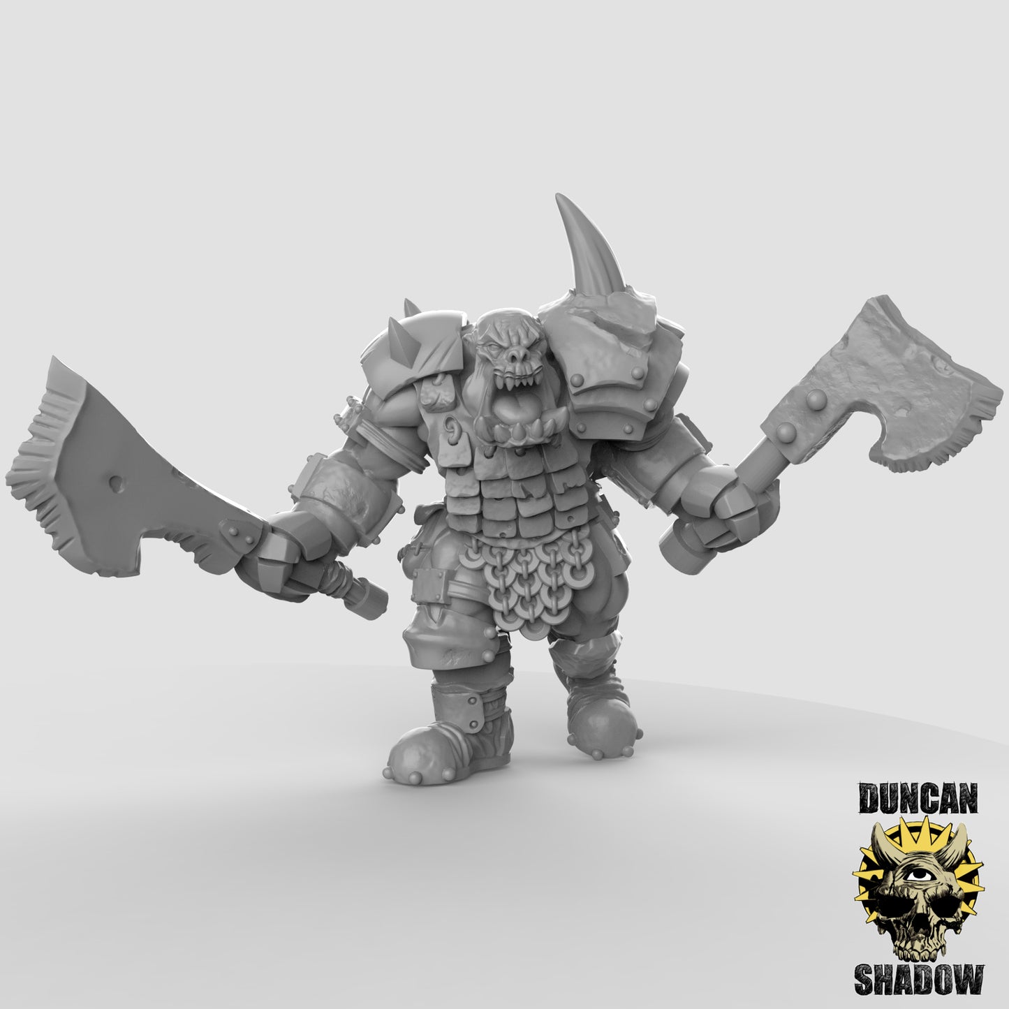 Ork Boss – 32mm Resin Miniatur für Tabletop, Wargaming & Pen & Paper | Design by Duncan Shadow