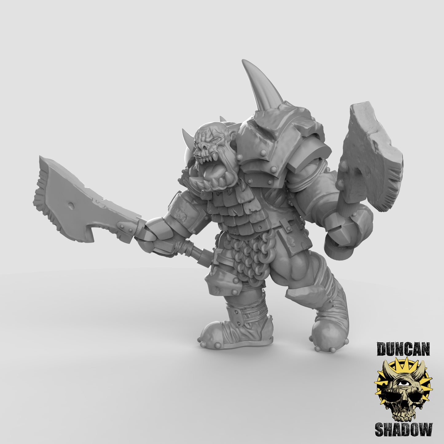 Ork Boss – 32mm Resin Miniatur für Tabletop, Wargaming & Pen & Paper | Design by Duncan Shadow
