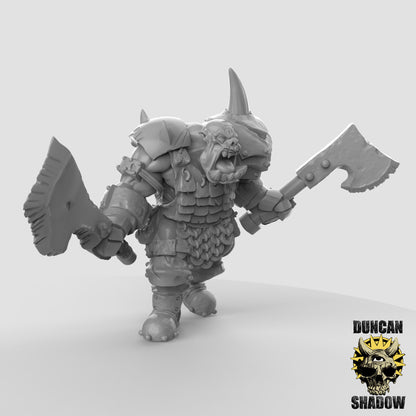 Ork Boss – 32mm Resin Miniatur für Tabletop, Wargaming & Pen & Paper | Design by Duncan Shadow