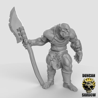 Orks mit Speeren Miniaturen – 32mm Resin-Figuren für Tabletop & Wargaming | Tabletop Elements