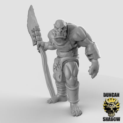 Orks mit Speeren Miniaturen – 32mm Resin-Figuren für Tabletop & Wargaming | Tabletop Elements