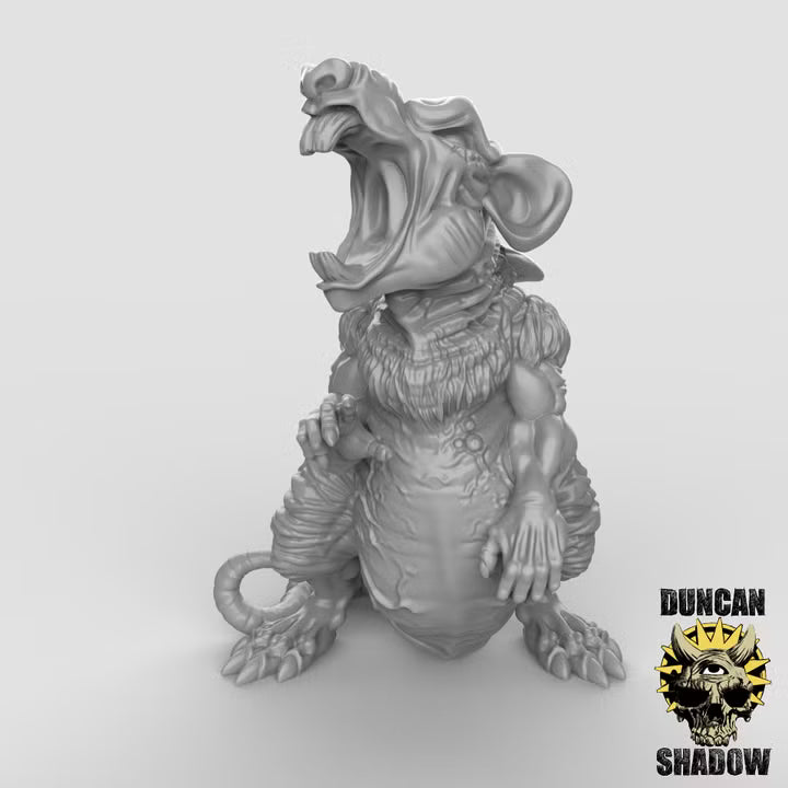 Dire Rats – 32mm Resin Miniaturen für Tabletop, Wargaming, Pen & Paper | Design by Duncan Shadow