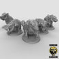 Giant Rats – 32mm Resin Miniaturen für Tabletop, Wargaming & Pen & Paper | 5 Varianten | Design by Duncan Shadow