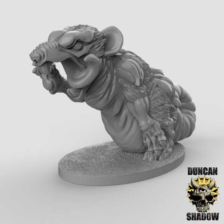 Giant Rats – 32mm Resin Miniaturen für Tabletop, Wargaming & Pen & Paper | 5 Varianten | Design by Duncan Shadow