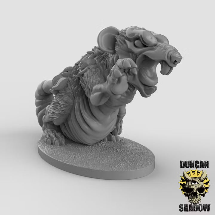 Giant Rats – 32mm Resin Miniaturen für Tabletop, Wargaming & Pen & Paper | 5 Varianten | Design by Duncan Shadow
