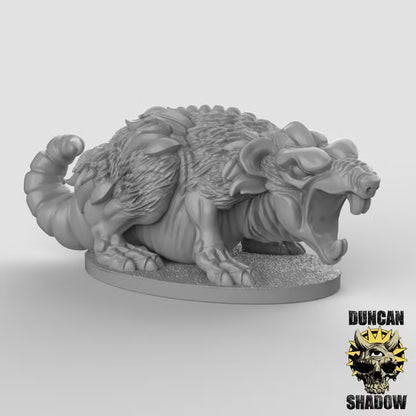 Giant Rats – 32mm Resin Miniaturen für Tabletop, Wargaming & Pen & Paper | 5 Varianten | Design by Duncan Shadow