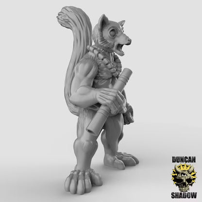 Lemur Folk with Blowguns – 32mm Resin Miniaturen für Tabletop, Wargaming&Pen & Paper | Design by Duncan Shadow