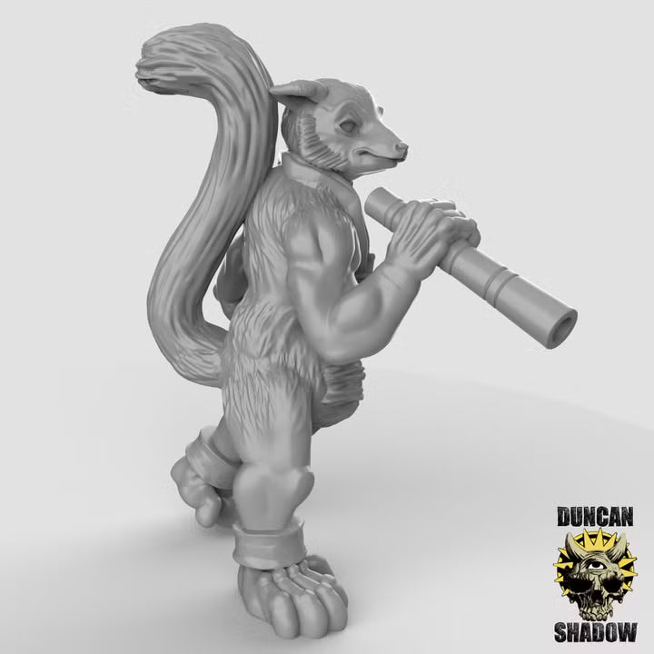 Lemur Folk with Blowguns – 32mm Resin Miniaturen für Tabletop, Wargaming&Pen & Paper | Design by Duncan Shadow