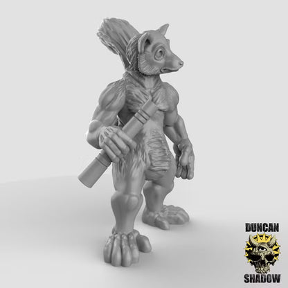 Lemur Folk with Blowguns – 32mm Resin Miniaturen für Tabletop, Wargaming&Pen & Paper | Design by Duncan Shadow