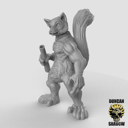 Lemur Folk with Blowguns – 32mm Resin Miniaturen für Tabletop, Wargaming&Pen & Paper | Design by Duncan Shadow