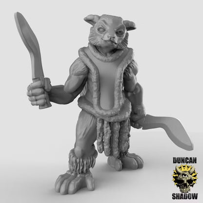 Lemure Folk with Kukri – 32mm Resin Miniaturen für Tabletop, Wargaming, Pen&Paper | Design by Duncan Shadow
