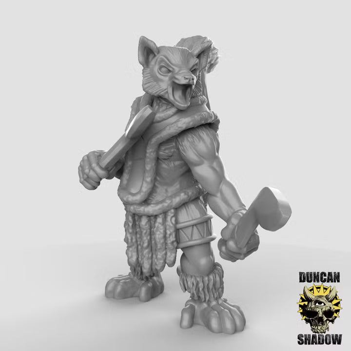 Lemure Folk with Kukri – 32mm Resin Miniaturen für Tabletop, Wargaming, Pen&Paper | Design by Duncan Shadow