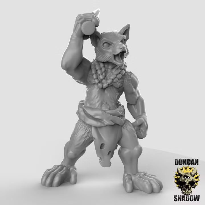 Lemure Folk with Kukri – 32mm Resin Miniaturen für Tabletop, Wargaming, Pen&Paper | Design by Duncan Shadow