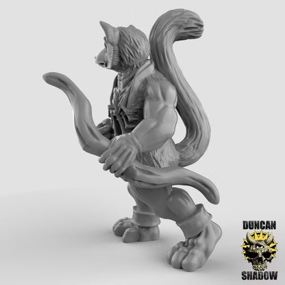 Lemur Folk with Bows – 32mm Resin Miniaturen für Tabletop, Wargaming, Pen&Paper | Design by Duncan Shadow