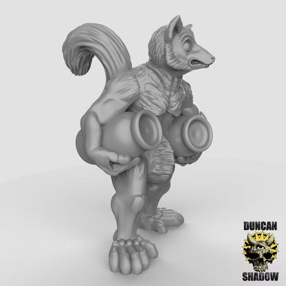 Lemur Folk Civilians – 32mm Resin Miniaturen für Tabletop, Wargaming, Pen&Paper | Design by Duncan Shadow