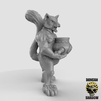 Lemur Folk Civilians – 32mm Resin Miniaturen für Tabletop, Wargaming, Pen&Paper | Design by Duncan Shadow