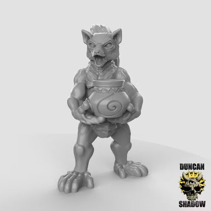 Lemur Folk Civilians – 32mm Resin Miniaturen für Tabletop, Wargaming, Pen&Paper | Design by Duncan Shadow