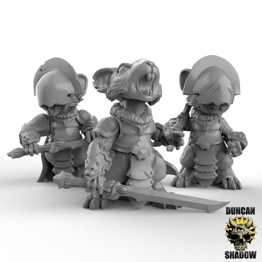 Mousle Black Executioners Great Sword – 32mm Resin Miniaturen für Tabletop, Wargaming & Pen & Paper | Design by Duncan Shadow